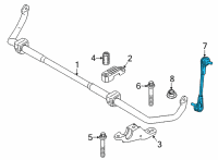 OEM 2020 BMW M8 Gran Coupe Stabilizer Link Diagram - 31-30-8-091-462