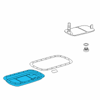 OEM Pontiac G8 Transmission Pan Diagram - 96043244