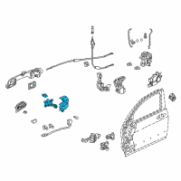 OEM 2008 Acura TSX Cylinder Set, Driver Side Door Diagram - 72181-SEC-A01