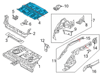 OEM BMW M235i xDrive Gran Coupe TRUNK FLOOR Diagram - 41-00-7-955-516