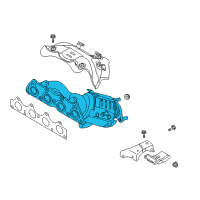 OEM 2018 Kia Rio Exhaust Manifold Catalytic Assembly Diagram - 285002BSNA