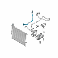 OEM BMW Z4 Condenser-Dryer Pressure Hose Assy Diagram - 64-53-6-909-236