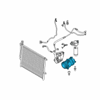 OEM 2006 BMW Z4 Air Conditioning Compressor Diagram - 64-50-9-182-800