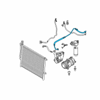 OEM BMW Z4 Suction Pipe Evaporator-Compressor Diagram - 64-50-9-193-240