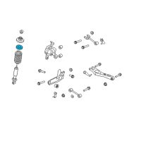 OEM 2009 Mercury Mountaineer Spring Insulator Diagram - 6L2Z-5536-A