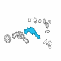 OEM 2019 Buick Regal Sportback Water Pump Assembly Gasket Diagram - 12646995