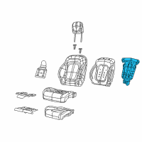 OEM 2016 Chrysler 200 Pad-Seat Back Diagram - 68189209AB