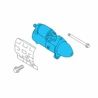 OEM 2009 Kia Borrego Starter Assembly Diagram - 361003F010