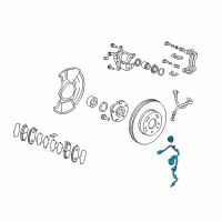 OEM 2016 Honda HR-V Sensor Assembly, Right Front Diagram - 57450-T7W-A01