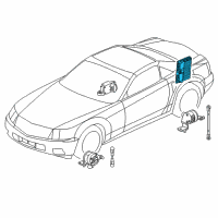 OEM Cadillac Module, Electronic Suspension Control Diagram - 10348979