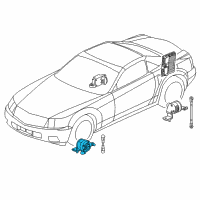 OEM 2006 Cadillac XLR Front Sensor Diagram - 89047642