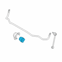 OEM 2013 BMW 135is Stabilizer Rubber Mounting Diagram - 33-55-6-761-001