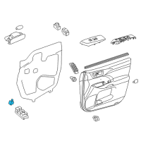 OEM 2019 Toyota Avalon Mirror Switch Diagram - 84872-0E020