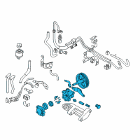 OEM 2006 Infiniti G35 Power Steering Pump Assembly Diagram - 49110-AM605