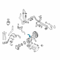 OEM 2009 Nissan 350Z Connector Assy-Power Steering Pump Diagram - 49161-AL500