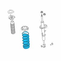 OEM Infiniti M45 Front Coil Spring Diagram - 54010-EJ30B