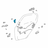 OEM Toyota Matrix Upper Hinge Diagram - 68750-02050