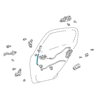 OEM 2000 Toyota Echo Lock Rod Diagram - 69715-52010