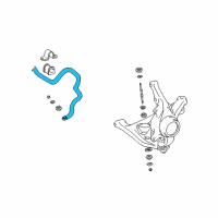 OEM 2001 Toyota Echo Stabilizer Bar Diagram - 48811-52090