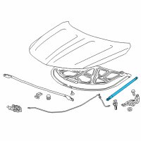 OEM 2019 Chevrolet Impala Support Strut Diagram - 20998191