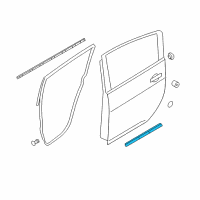 OEM 2014 Nissan Leaf Seal-Rear Door Parting Diagram - 82838-3NF0A