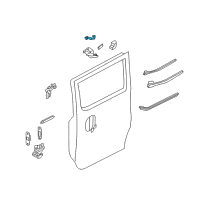 OEM 2020 Nissan NV200 Bracket Assy-Roller, Upper RH Diagram - 82404-WL60A