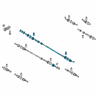 OEM 2019 Kia Soul Joint Assembly-Cv RH Diagram - 49501B2300