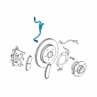 OEM 2003 Saturn Vue Hose Asm-Front Brake Diagram - 22667534