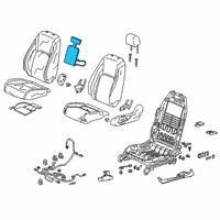 OEM 2018 Honda Clarity Heater Complete, Front Diagram - 81124-TRT-A01