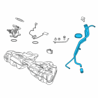 OEM 2015 BMW M6 Plastic Filler Pipe Diagram - 16-11-7-210-792