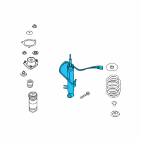 OEM 2014 BMW X6 Rear Left Shock Absorber Diagram - 37-12-6-794-549