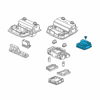 OEM 2015 Honda CR-V Switch Assy., Sunroof & Map Light *YR416L* (MAX IVORY) Diagram - 35830-T0A-A01ZA