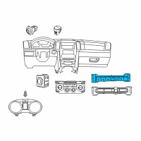 OEM 2011 Jeep Grand Cherokee Switch-6 Gang Diagram - 56046294AB