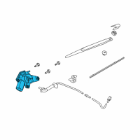 OEM 2015 Nissan Rogue Select Motor Assy-Rear Window Wiper Diagram - 28710-ED500