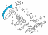 OEM 2022 BMW X6 WHEELHOUSING, REAR, OUTER SE Diagram - 41-00-9-498-780