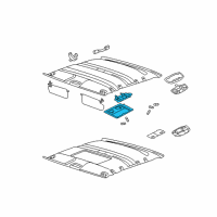 OEM Ford Taurus Roof Lamp Assembly Diagram - 4F9Z-13776-AA