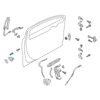 OEM 2014 Lincoln MKZ Lower Striker Screw Diagram - -W703283-S437M