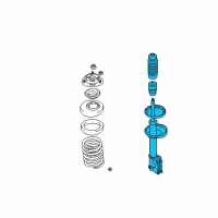 OEM 2003 Hyundai Tiburon Strut Assembly, Front, Left Diagram - 54651-2C250