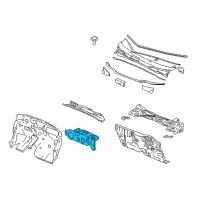 OEM 2013 Honda Insight Insulator, Dashboard (Outer) Diagram - 74251-TM8-A10