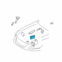 OEM Lexus Engine Control Computer Diagram - 89661-30D62