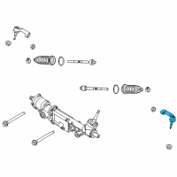 OEM Ford Expedition Outer Tie Rod Diagram - 7L1Z-3A130-L