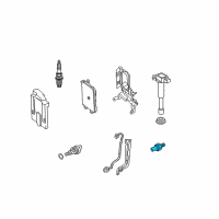 OEM 2011 Acura TSX Sensor Complete , Knock Diagram - 30530-RL5-A01