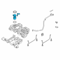 OEM 2017 Ford Edge Fuel Pump Diagram - F2GZ-9H307-H