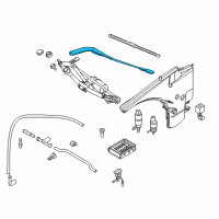 OEM 2009 BMW 135i Windshield Wiper Arm Right Diagram - 61-61-7-169-972