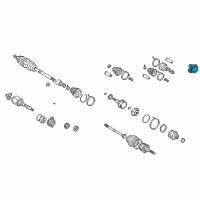 OEM Toyota Celica Case Bracket Diagram - 43457-20080