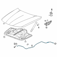 OEM Cadillac Release Cable Diagram - 84095113