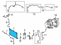 OEM Lexus NX450h+ CONDENSER ASSY, SUPP Diagram - 884A0-78020