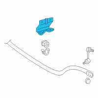 OEM 2005 Lexus LS430 Bracket, Front Stabilizer, NO.1 LH Diagram - 48809-50020