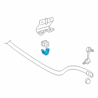 OEM 2005 Lexus LS430 Bracket, Stabilizer, Front Diagram - 48824-50020