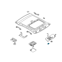 OEM Infiniti I35 Holder-SUNVISOR Diagram - 96409-3J000